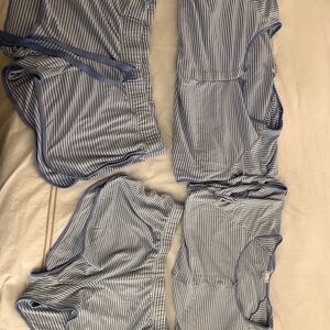 2 pairs of Lake Maternity Pajamas, Pima Cotton, Size Large